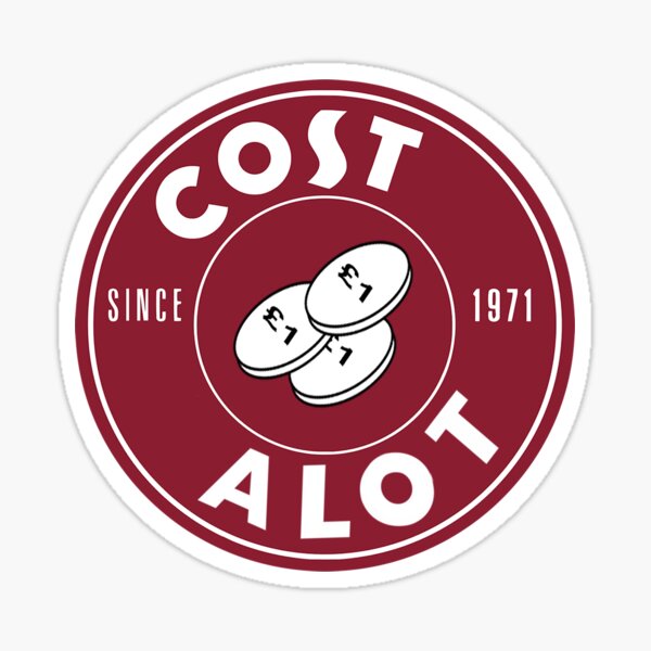 "Cost A Lot" Sticker by craftysquirrel Redbubble