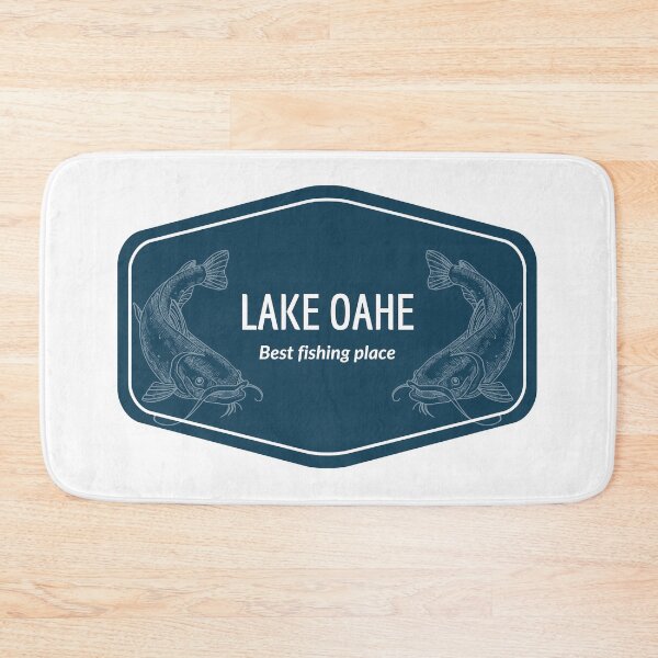 Item preview, Lake Oahe, Missouri River in Dakota, United States of America - Best fishing place destination Logo designed and sold by Vintage-TM.