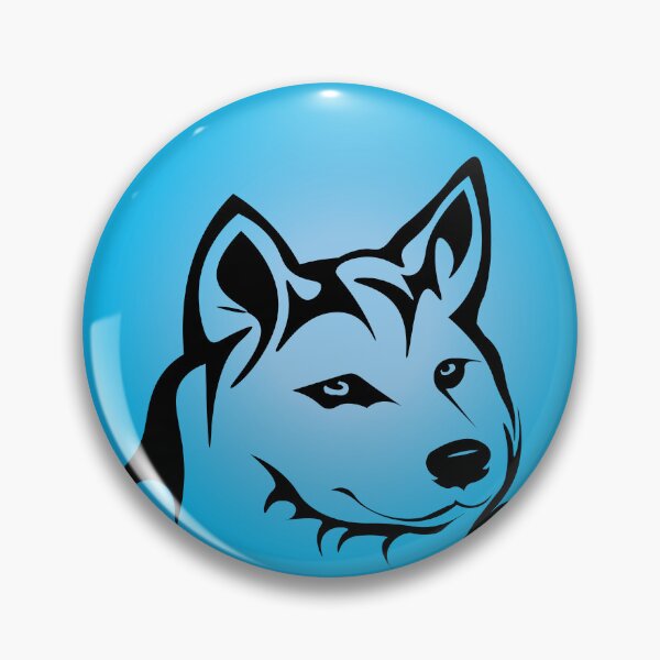 Item preview,  wolf silhouette with blue and light blue background designed and sold by AlexGrafs.