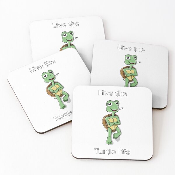 Item preview, Live the Turtle life, cartoon design designed and sold by manu-moon.