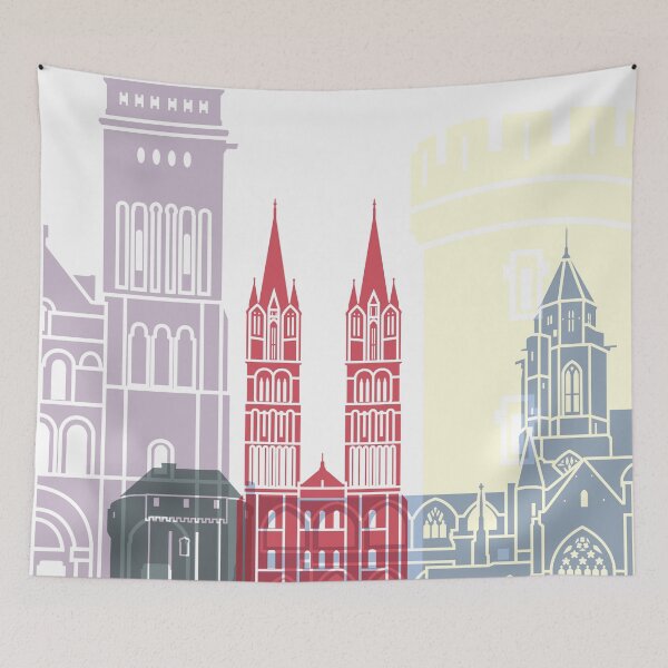 Item preview, Caen skyline poster designed and sold by paulrommer.