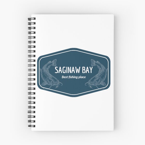 Item preview, Saginaw Bay in Michigan, United States of America - Best fishing place destination Logo designed and sold by Vintage-TM.