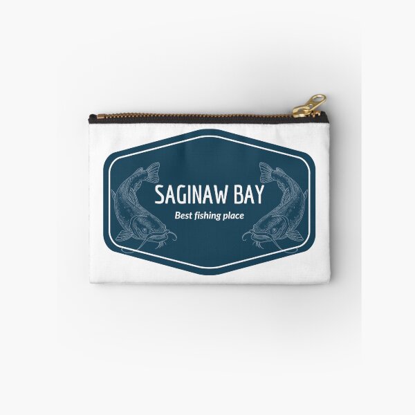 Item preview, Saginaw Bay in Michigan, United States of America - Best fishing place destination Logo designed and sold by Vintage-TM.