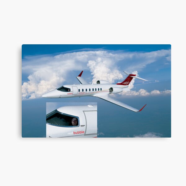 You were right Darren....Randy's Learjet Canvas Print