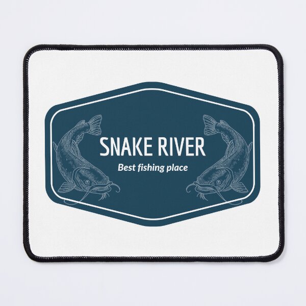 Item preview, Snake River in Idaho, Wyoming, United States of America - Best fishing place destination Logo designed and sold by Vintage-TM.