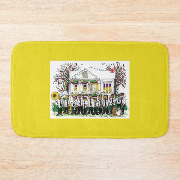 Item preview, New Orleans Street Band During Mardi Gras Festival designed and sold by DonSylvester.