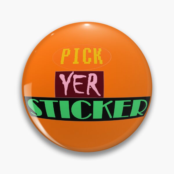 Item preview, PICKYERSTICKER logo designed and sold by PickYerSticker.