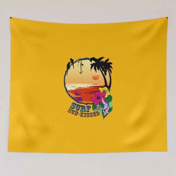 Item preview, Surf Sun-Kissed - Retro Tropical Surfing Design designed and sold by kernowerno.