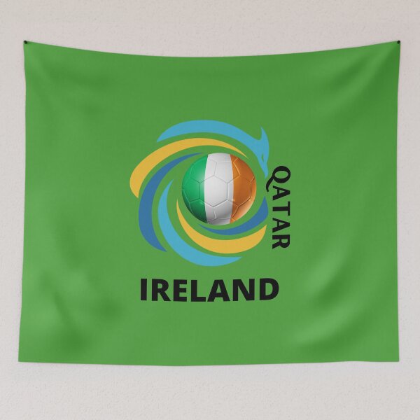Item preview, Qatar Football soccer team Ireland  designed and sold by DesignsbyMona.