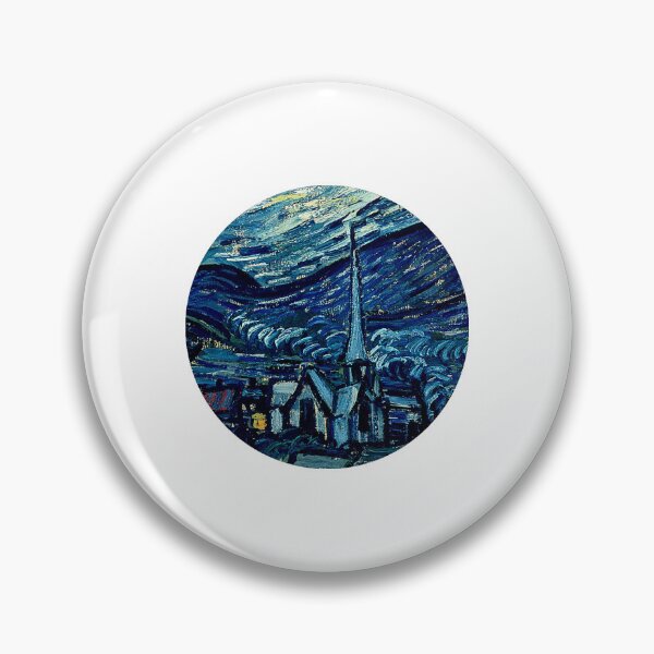Item preview, Van Gogh Starry Night circle sticker designed and sold by mlarmon.