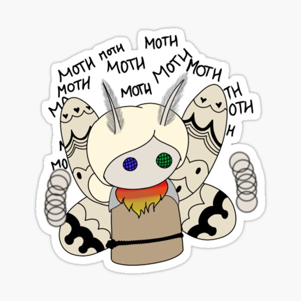 King moth Sticker for Sale by Morganicz