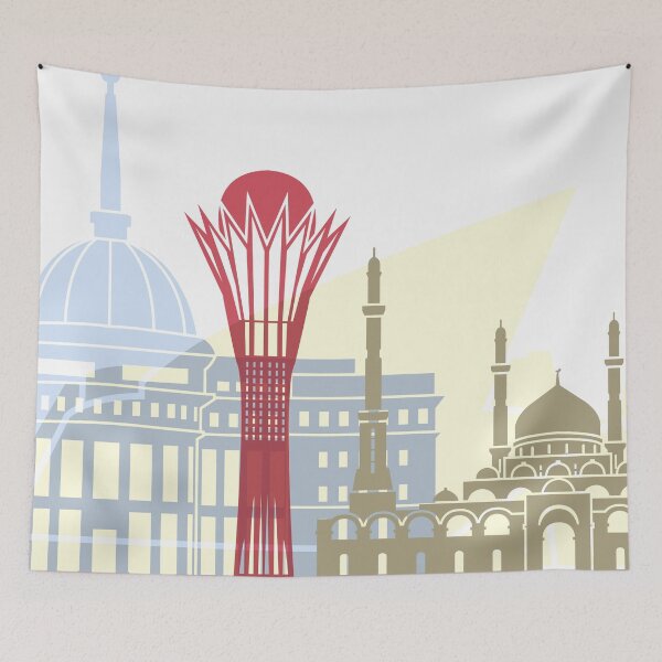 Item preview, Astana skyline poster designed and sold by paulrommer.