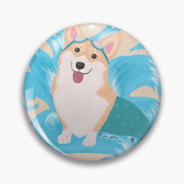Item preview, Corgi Mermaid designed and sold by jennpetersen.