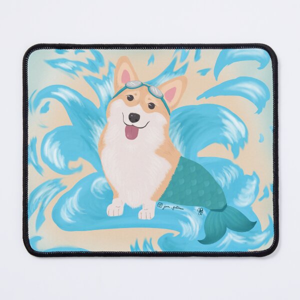 Artikelvorschau, Corgi-Meerjungfrau entworfen und verkauft von jennpetersen.