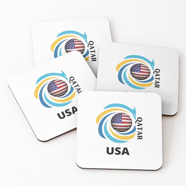 Item preview, Qatar Football soccer team USA United States of America  designed and sold by DesignsbyMona.