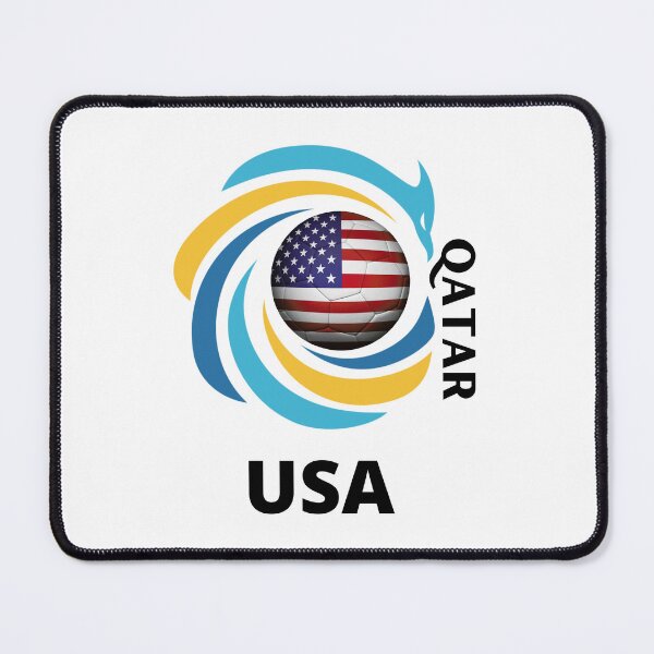 Item preview, Qatar Football soccer team USA United States of America  designed and sold by DesignsbyMona.