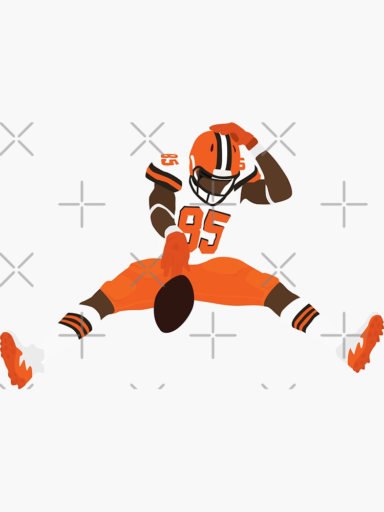 David Njoku Sticker for Sale by Amy Snively