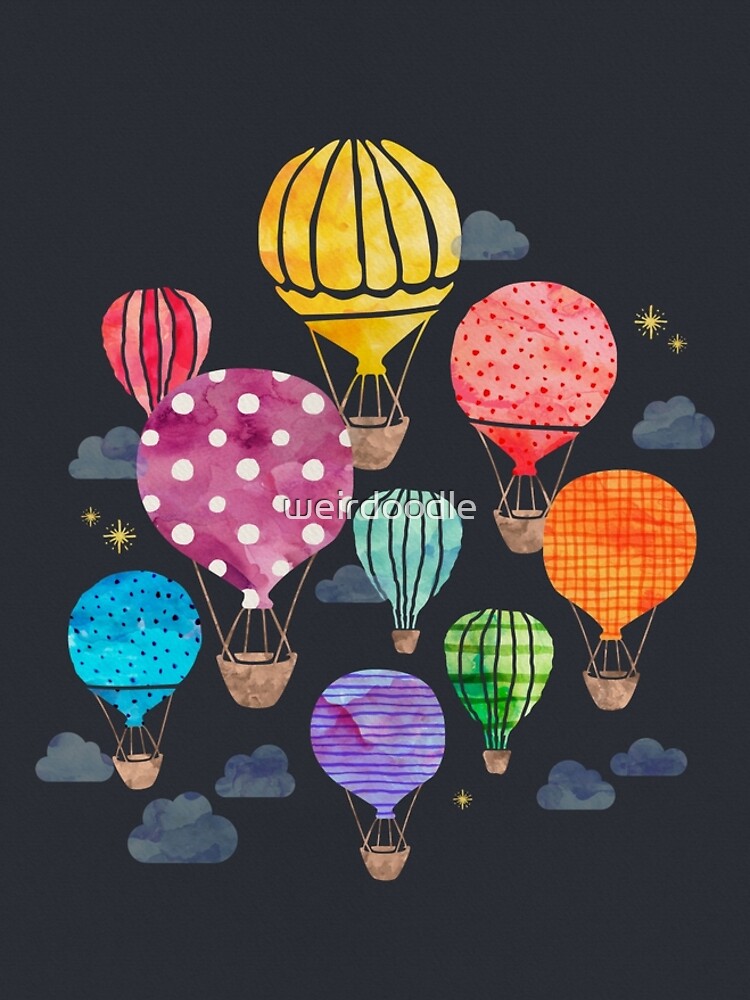 Hot Air Balloon Night by weirdoodle