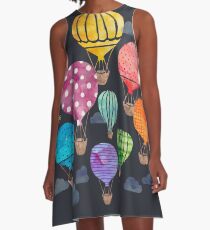 Hot Air Balloon Night A-Line Dress
