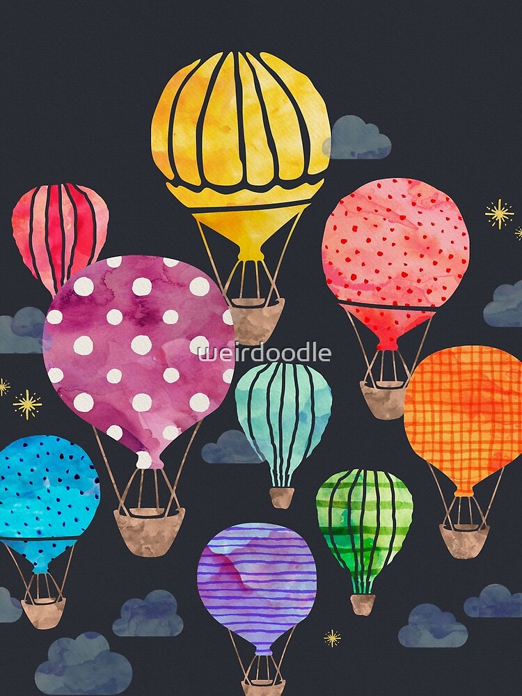 Hot Air Balloon Night by weirdoodle