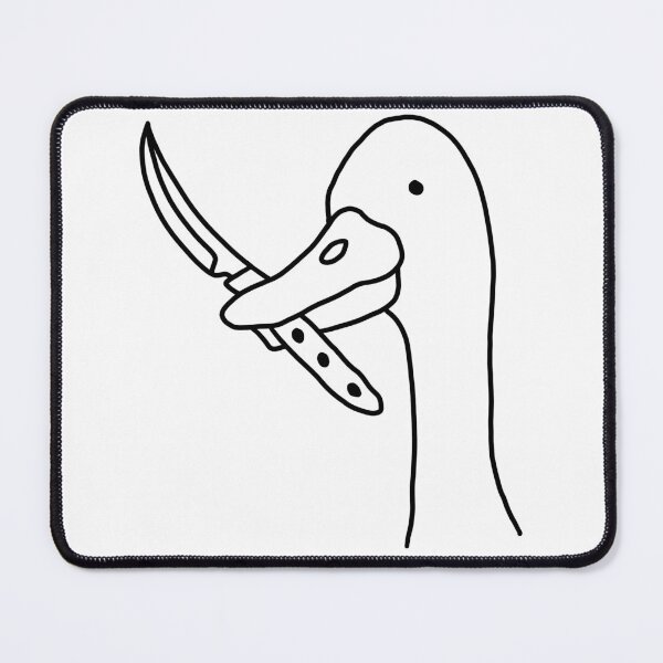 Item preview, Duck With Knife Doodle Design designed and sold by zoeyyyrose.