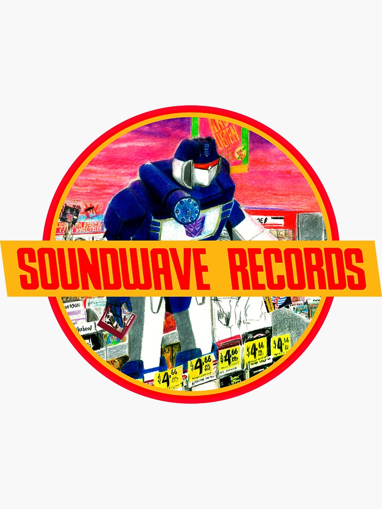 Soundwave Records Sticker For Sale By Producert Redbubble