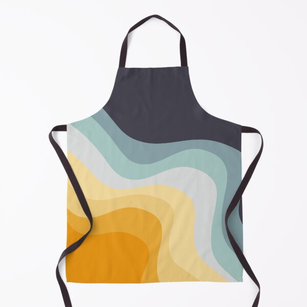 Item preview, Blue and yellow retro style waves designed and sold by BattaAnastasia.