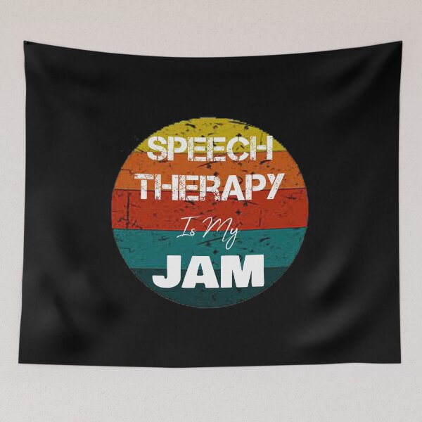 Item preview, Speech Therapy Is My Jam Vintage Retro Lover Funny Gifts  designed and sold by rachidhaz.