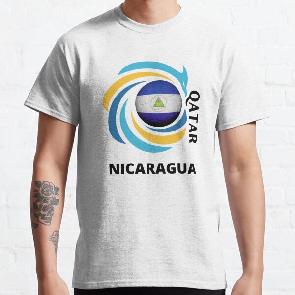  Nicaragua Soccer Jersey Camiseta Baseball Beisbol T-Shirt :  Clothing, Shoes & Jewelry