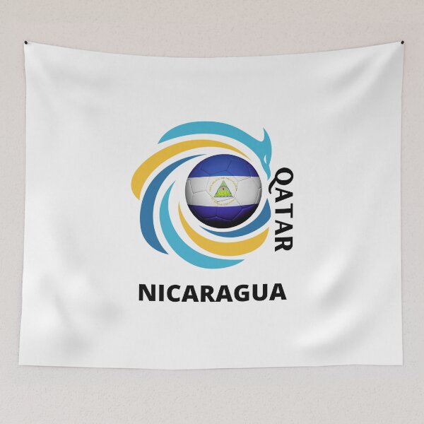 Item preview, Qatar Football soccer team Nicaragua designed and sold by DesignsbyMona.