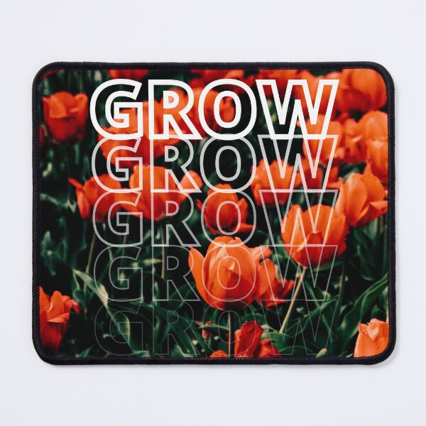 Item preview, GROW (above) - Bright Orange Flowers designed and sold by AliceSLee.