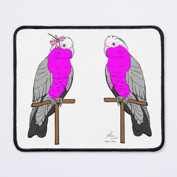 Item preview, Crazy Bird Person with Galah Cockatoos designed and sold by Laughing Parrot Studio.
