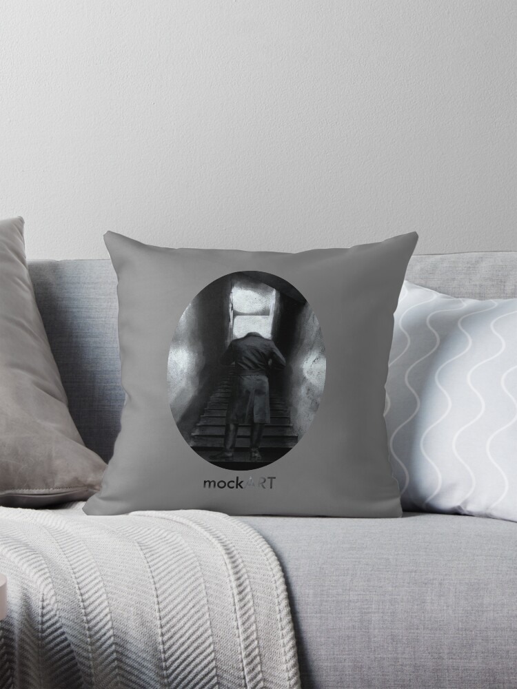 Thumbnail 1 of 4, Pillow, mockART - Black Coat designed and sold by mockART.