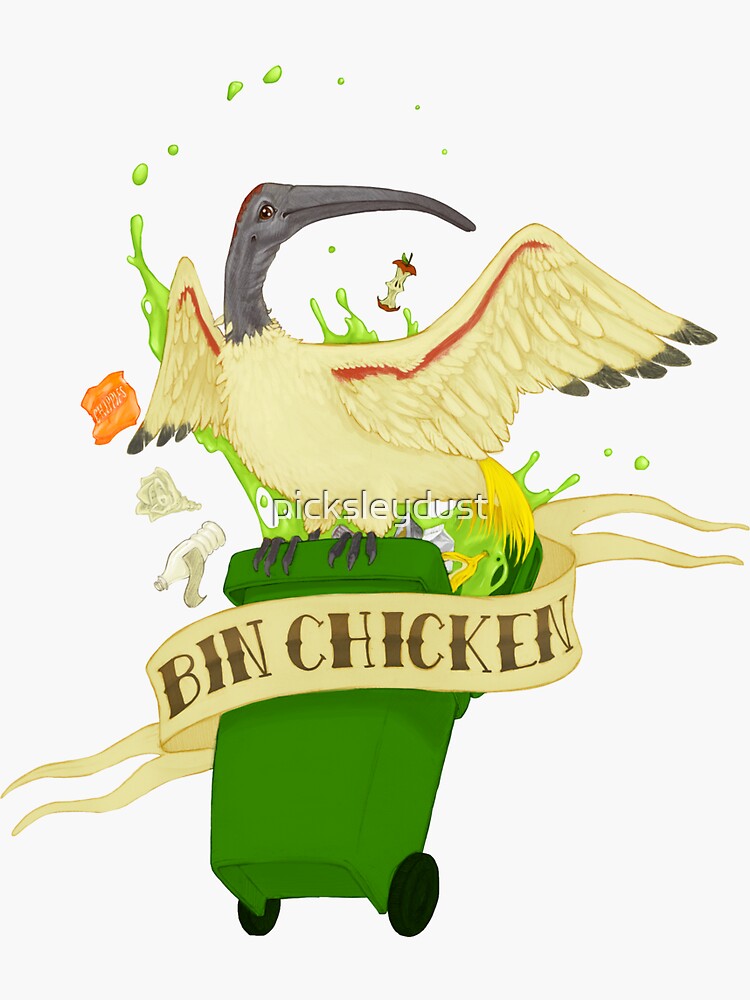"Bin Chicken" Sticker for Sale by picksleydust Redbubble