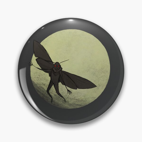 Item preview, Moth-Man in the Moon designed and sold by CryptidsInCrocs.