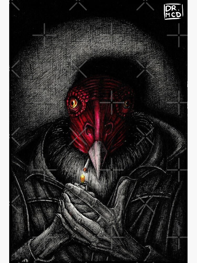 "The Smoking Vulture" Poster for Sale by DrMcdoughnut Redbubble