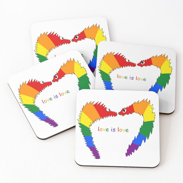 Item preview, love is love worms designed and sold by wormwithastring.