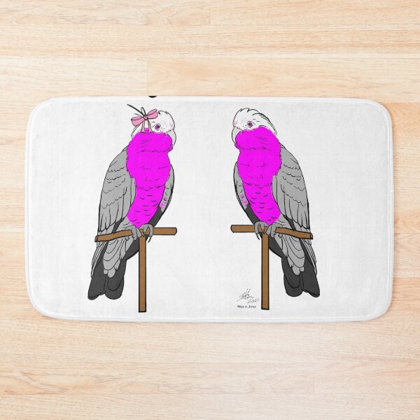 Item preview, Crazy Bird Man with Galah Cockatoos designed and sold by Laughing Parrot Studio.