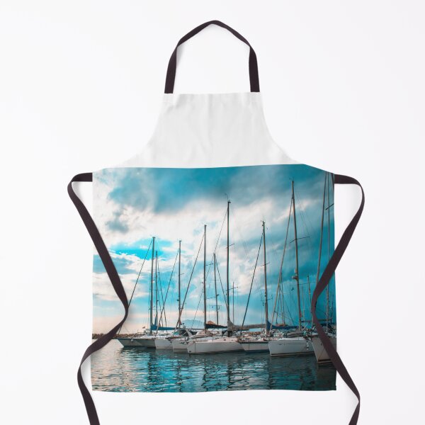 Item preview, Sailboats In A Marina~ Aqua Blue Sky Photograph~ Boaters Dream designed and sold by bayberrygal.