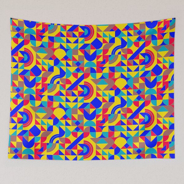 Item preview, geometric colorful patterns conceptual Art - Abstract Neo Geo graphic design designed and sold by Design Repo.