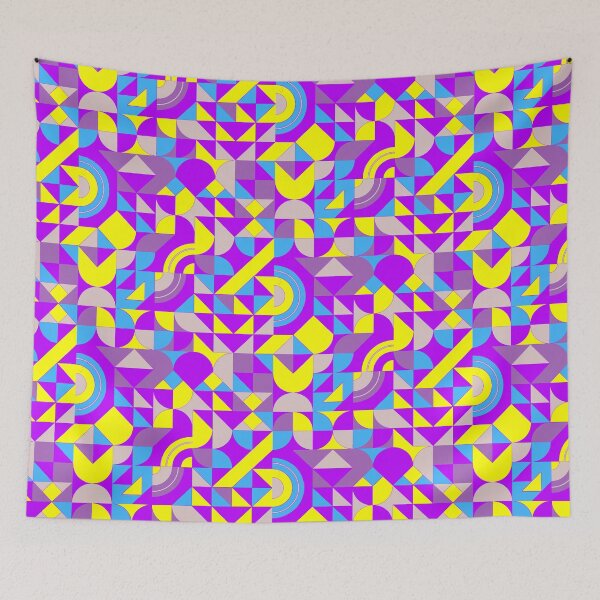 Item preview, geometric colorful patterns conceptual Art - Abstract Neo Geo graphic design designed and sold by Design Repo.