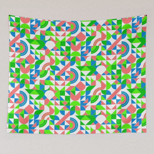 Item preview, geometric colorful patterns conceptual Art - Abstract Neo Geo graphic design designed and sold by Design Repo.