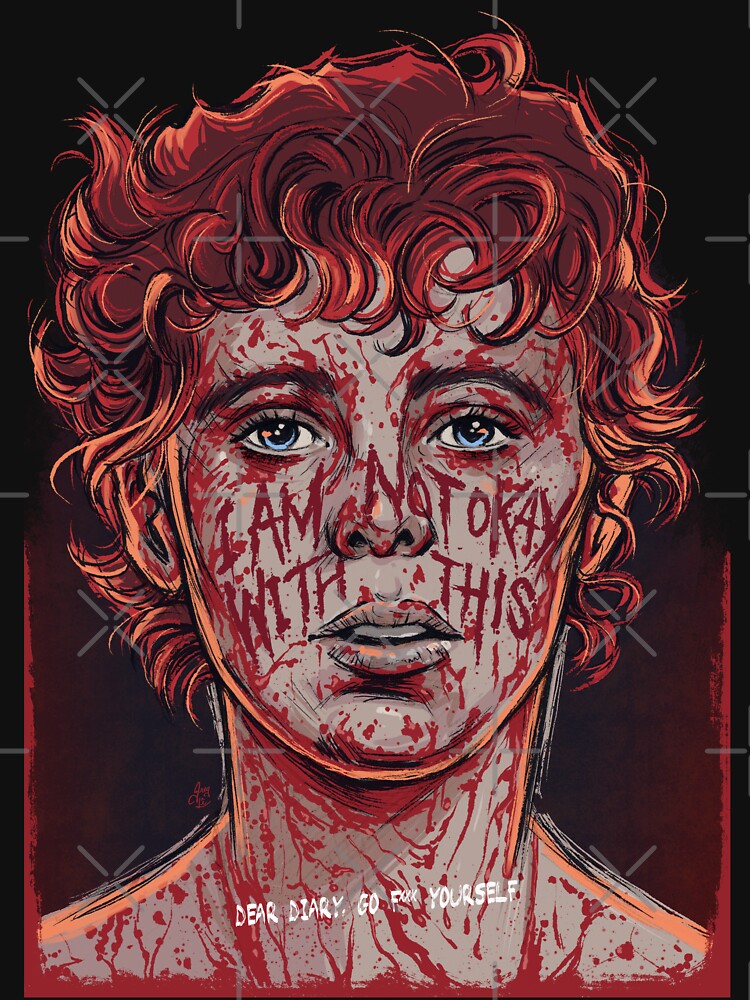 Thumbnail 7 of 7, Classic T-Shirt, I Am Not Okay With This designed and sold by Grégory Lê.