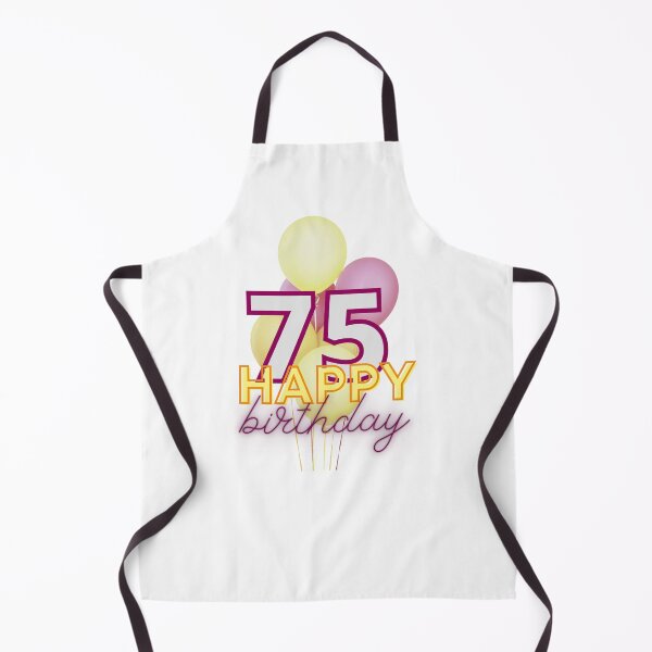 Item preview, 75th birthday -red and yellow balloons Happy birthday designed and sold by pinkdreamdesign.