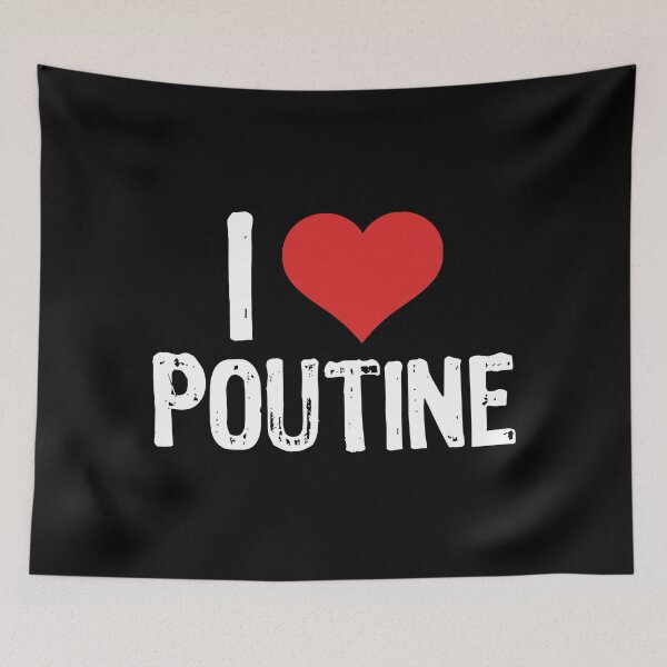 Aperçu de l'œuvre J'aime la poutine créée et vendue par The "I Love Everything" Shop.