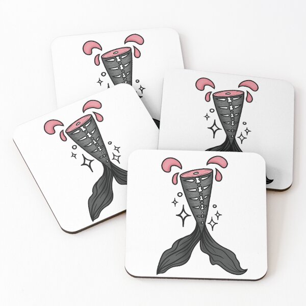 Item preview, Beach goth - dead mermaid tail / skeleton designed and sold by Sonyque.