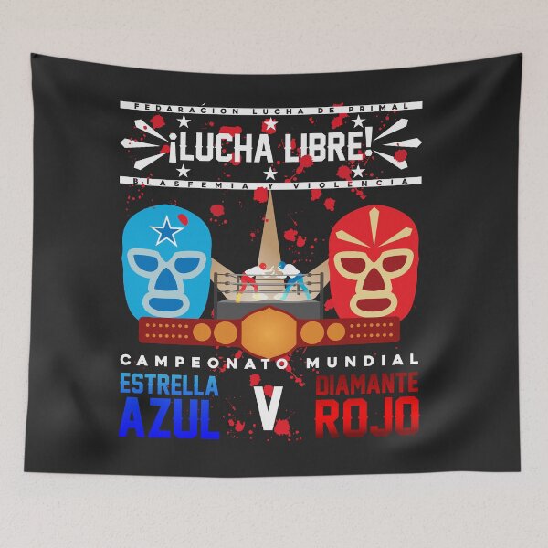 Item preview, Lucha Primal - Azur V Rojo designed and sold by Primal Mistry.