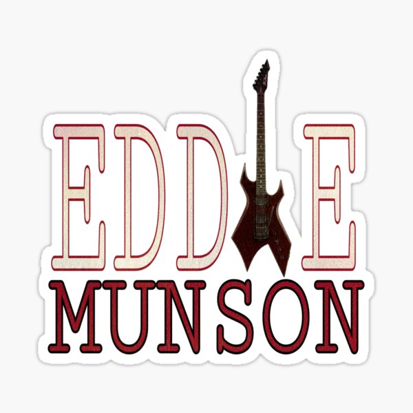 eddie munson playing guitar Sticker for Sale by CallistoVapor