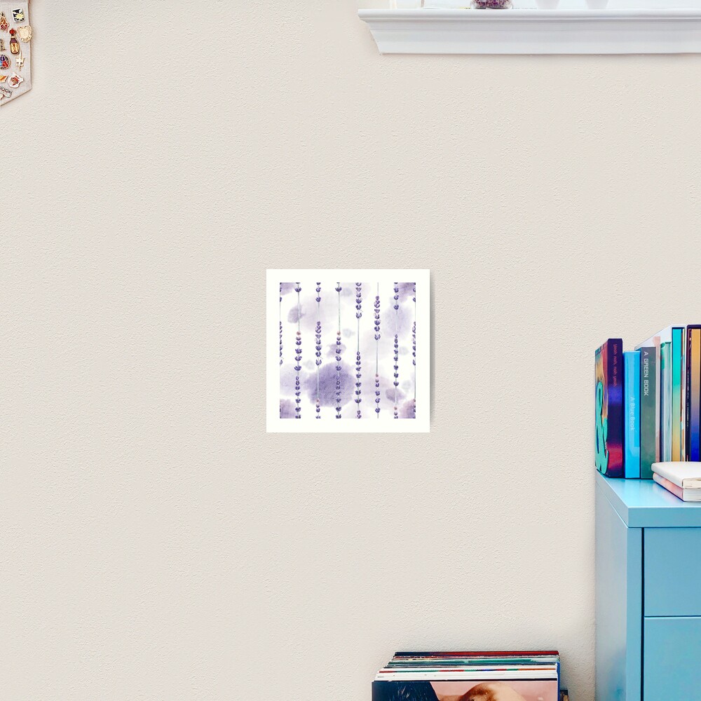 Watercolor lavender Art Print
