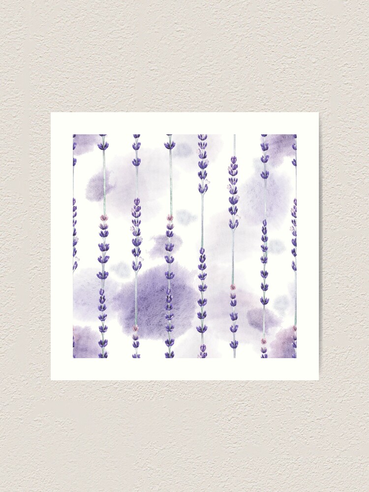 Alternate view of Watercolor lavender Art Print
